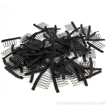 6 Teeth Black Wig Comb Untuk Membuat Wig